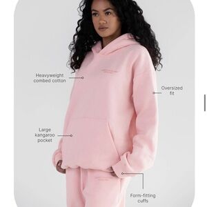 Brand New The Pastel Edit Comfrt: Bubblegum Hoodie and Sweatpants Set
